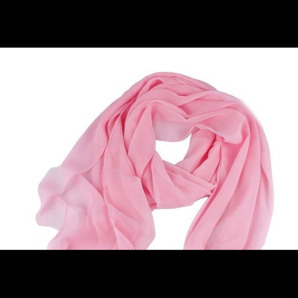 Light Pink Chiffon Scarf